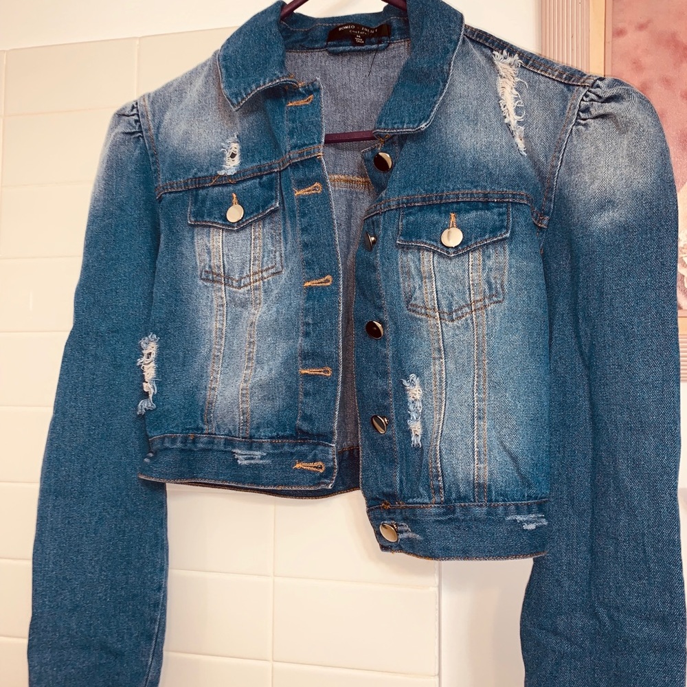 Denim waist jacket